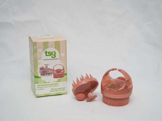 Silicone Bath & Scalp Brush Duo – Gentle Cleansing & Relaxing Care